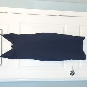 Navy size 6US fitted midi dress